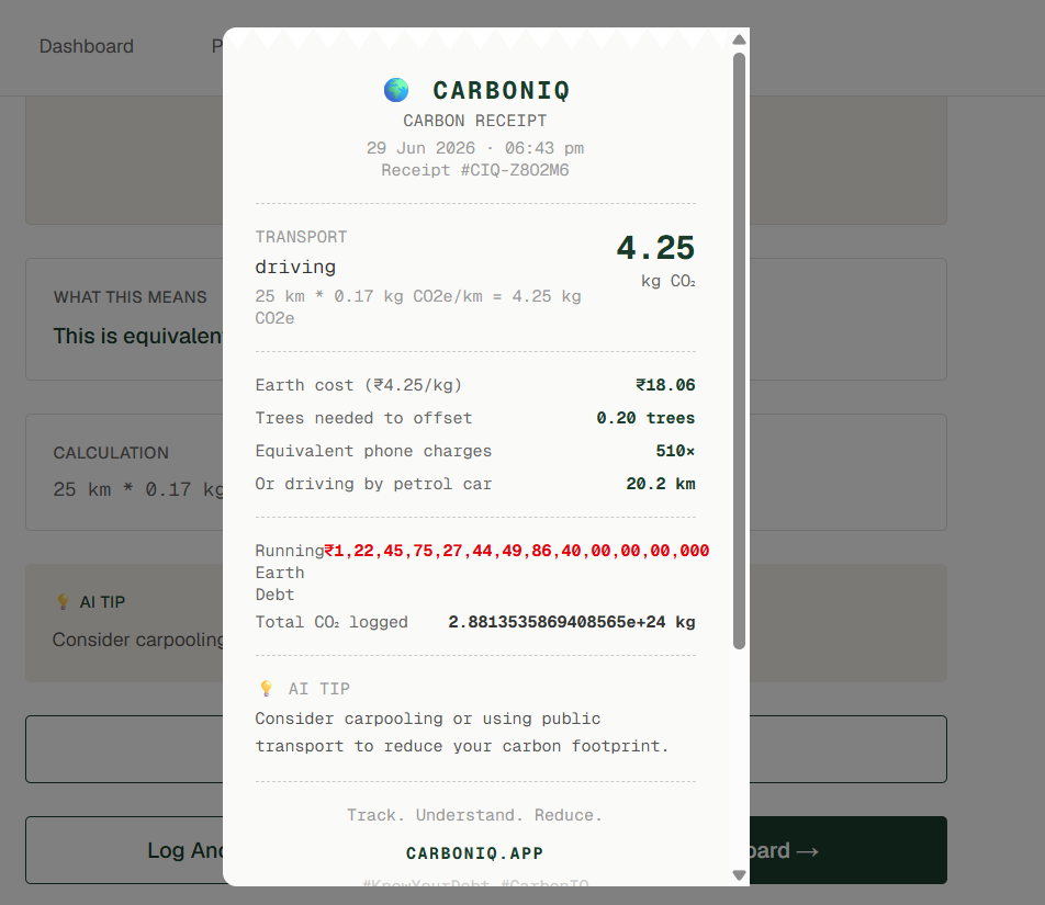 CarbonIQ — Carbon Footprint Tracker screenshot 4